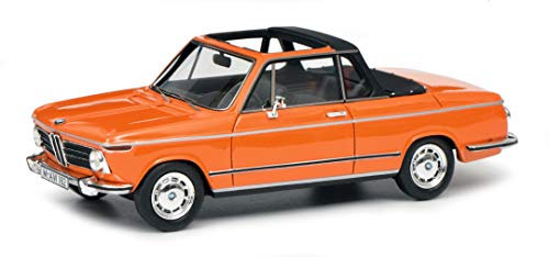Schuco BMW 2002 Cabrio, Baur, Resin, Modellauto, 1:43, orange