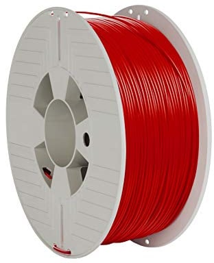 VERBATIM ABS filament 3D printing - 1.75 mm - 1 kg - high performance acrylonitrile-butadiene-styrene for material extrusion - for 3D printer and 3D pen - 3D printer filament made of ABS - red