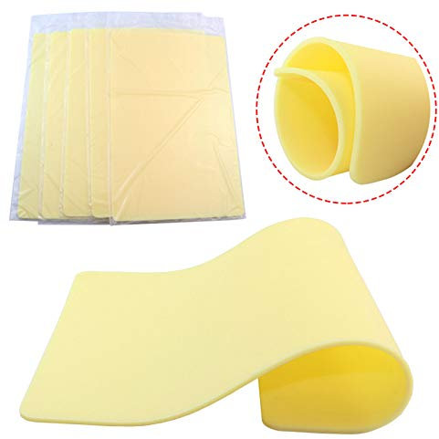 Audersigt 5 Stück 20,3 x 30,5 cm 3 mm dick blanko doppelseitige Tattoo-Übungshaut weiche Silikon-Pads zum Tätowieren von Microblading-Übungen für Anfänger und erfahrene Künstler Tattoo-Zubehör