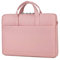 Cicilin Sacoche pour Ordinateur Portable 13 Pouces Sac à Bandoulière Multifonctionnel Sac à Main Housse de Protection Pochette PC Portable Hommes/Femmes/Affaires Rose