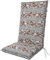 Doppler / Hochlehner Motion XL/Gartenstuhlauflage/Hochlehner/Blumen Grau/ca. 122 x 52 x 8 cm
