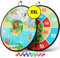 XXL Dartscheibe Kinder aus Klett, Doppelseitig, 73cm Durchmesser, Wurfspiel für Kinder inkl.16 Bällen, Outdoor Spiele für Kinder, speziell designt für Kinder, mitbringsel Kinder, Mookrook