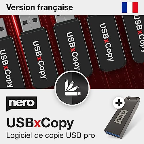 Nero USBxCopy | Clés USB | Raspberry Pi Os + créer un ISO sur plusieurs lecteurs USB | supprime complètement les données sensibles | pour Windows 11 / 10 / 8 / 7 |