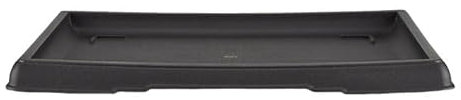 Sottovaso Cinese rettangolare in plastica nera per bonsai 30x20,5x1,5 cm - PL36S