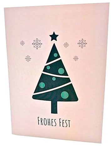 Individualisierbare Grußkarte mit Audio-Aufnahmefunktion Gestalte festliche Grüße mit Songs, Sprachbotschaften, Bildern und deinen persönlichen Worten – die Karte mit Soundeffekt (Xmas tree)