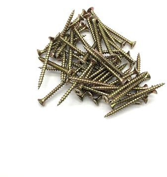50 Pcs Wood Screws Double Countersunk General Purpose (3.5mm x 40mm)