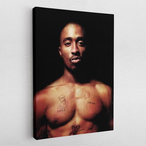 Poster Pop Art Graffiti 2 Pac Shakour Rap American HipHop Rapper Abstrakt Wandbilder Wohnzimmer Schlafzimmer Büro Wanddekoration Deko XXL günstig (Poster, 40x30 cm)