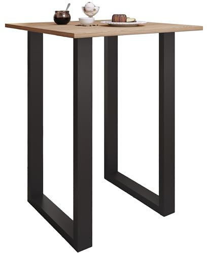 VCM Bartisch | Tresen | Stehtisch | hoher Tisch | Bartresen Tisch - Xona 80x80 cm