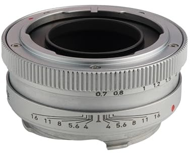 XPIMAGE Anello adattatore per montaggio obiettivo con messa a fuoco tramite telemetro compatibile con obiettivo Voigtlander Prominent Nokton 50 mm per fotocamera Leica M
