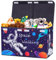 Decalsweet Astronaut Space Kids Large Toy Storage Box with Lid,Foldable Oxford Toy Storage Organizer Box for Boys-65×30×40cm-Toy Chest with Handles for Bedroom Nursery