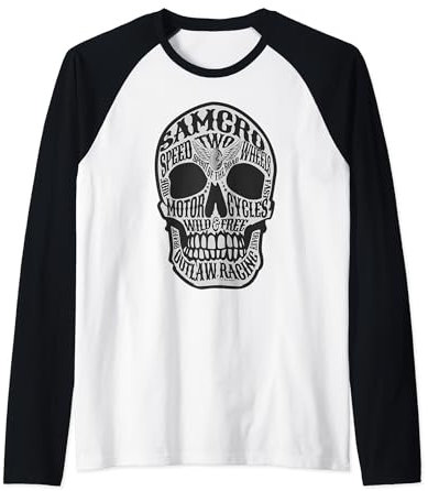 SAMCRO Jax Teller Biker SOA Samcro Motorrad Club Bike Raglan