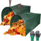 YTACREA Sac Jardin Dechets Verts, 2X270L Sac Dechets Verts en Forme de Pelle à Poussière, Pliables, Herbe Jardin en Polypropylène Extrêmement Resistant