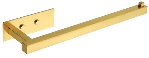 Mooche Gold Kitchen Roll Holder Wall Mounted, Cupboard Kitchen Roll Holder | Self Adhesive or Screw SUS304 Stainless Steel 33CM Self Adhesive Toilet Paper Holder, Suitable for Kitchens, Toilets