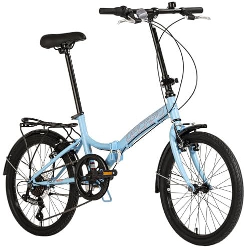 DACAPO Faltrad 20'' Foldtech 6 Gänge RH 32 cm (Schwarz)