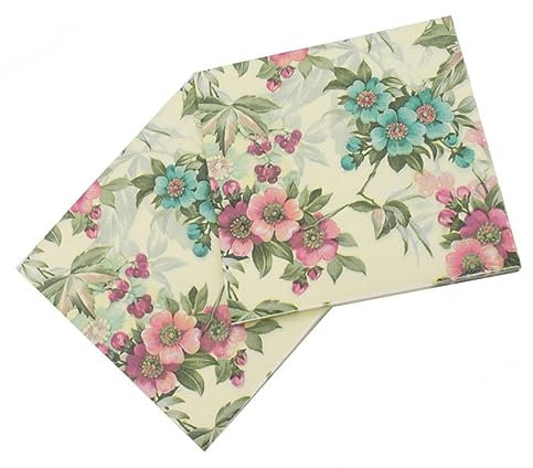 WRITWAA 40stücke Bedruckte Servietten Mit Blumenmuster Saugstarke Papierservietten Für Party Bankett Hochzeit Und Täglichen Gebrauch Praktische Einweg-mundservietten Mit Kreativem Design