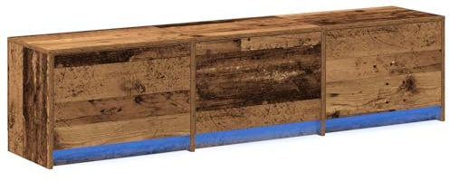 vidaXL TV-Schrank Altholz 162,5 x 34 x 40 cm Holzwerkstoff, Wohnzimmer, rechteckiger Stauraum, Moderne Medieneinheit, minimalistisches Möbelstück, schicker Organizer