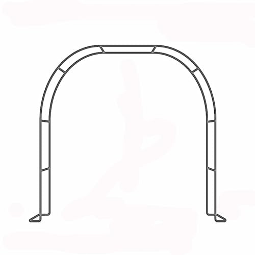 Arche de jardin pergola avec bases réglable en largeur 78,7 à 350,5 cm Tonnelle de mariage pour l'extérieur Parfait pour plantes grimpantes et vignes Structure métallique