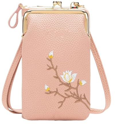 Generisch Frauenbrieftasche - -Tasche für Frauen | Mini PU Ledermünze Geldbörse | Kompaktes und leichtes Design, ideal für Handy, Brieftasche und Pass, perfektes Reisen, Gehen