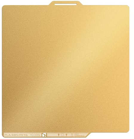 YOOPAI Dual-Sided Textured PEI Sheet for Bambu Lab X2D/P2S/P1S/A1/P1P/X1/X1C/X1E, 257x257mm Build Plate - Firm Adhesion, Flexible, Magnetic, High-Temperature Resistant Heat Bed for Bambu Printer