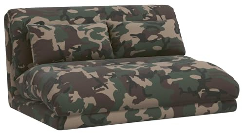 vidaXL Verstellbarer Fußsessel Olivegrün Stoff, Verstellbarer Relaxstuhl, moderner Sitz, perfekt fürs Wohnzimmer, platzsparendes Design