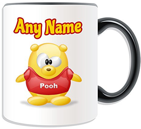 UNIGIFT Tazza con scritta in lingua inglese Pooh, idea regalo personalizzata, motivo: pinguino, personaggio dei cartoni animati, con nome e messaggio, divertente, supereroe, supereroe