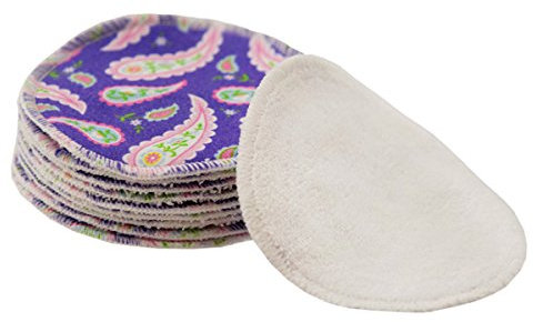 Imsevimse Abschminkpads wiederverwendbar 10St. Ökotex100 (lila paisley)