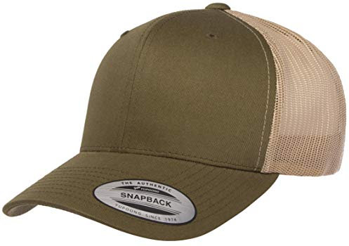 Yupoong Herren Einzelbett Mütze, Moss/Khaki, Einheitsgröße