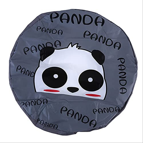 KiKiYe 2pcs Fan Cover All-inclusive Round Electric Fan Protective Cover Anti-pollution Panda Cute Cartoon Floor Electric Fan Dust Cover