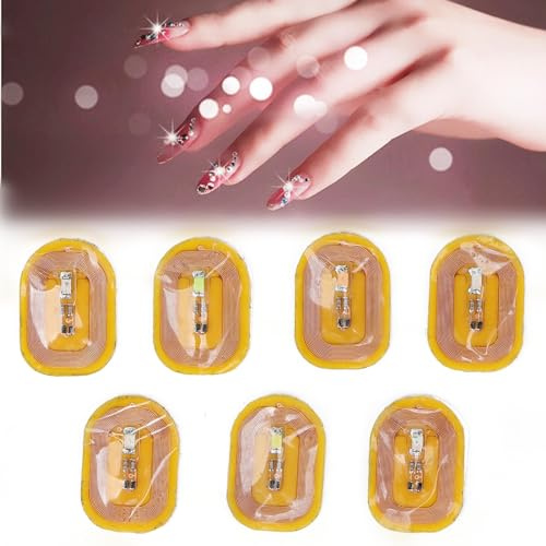 7 NFC-Leucht-Nagelsticker – Selbstklebende, leuchtende Nagelsticker für modische Maniküren – Perfekt für jeden Anlass – Keine Batterie erforderlich