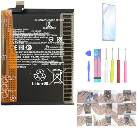 Aousavo BM4W ersatz akku Kompatibel mit Xiaomi Mi 10T Lite 5G mit Free Toolkit