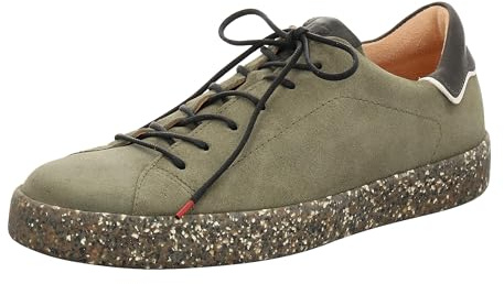 Think! Herren JOEKING chromfrei gegerbte nachhaltige Wechselfußbett Sneaker, 7010 Jade Kombi,42.5 EU