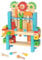 goki 58386 - Meine erste Werkbank aus Holz, Holzspielset für Heimwerker inkl. Hammer, Schrauben, Dreher und vieles mehr, fördert Feinmotorik und Fantasie der Kinder, 57er Set, ab 3 Jahre