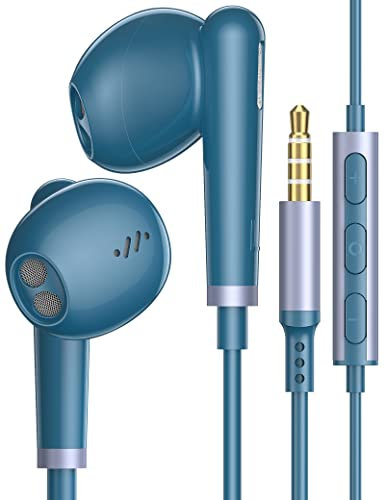 Kopfhörer mit Kabel für Samsung A15 A14 A25 A22 A23 A05s A04s,In Ear Kopfhörer 3.5mm Klinke,Kabel Kopfhörer Ohrhörer mit Mikrofon für Moto g84 Redmi Note 13 12 11 Pro 11s POCO C65 M6 Pro Redmi 13C 12C