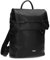 Damen Rucksack Perla PER130 eleganter City-Rucksack 8 Liter Sommer & Frühling Boho-Look mit Perlen-Verzierung, Verschlussklappe mit eingenähten unsichtbaren Magneten gute Innenausstattung (black)
