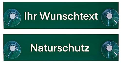 Hinweis Schild Saugnapfschild Landwirtschaft, Forstbetrieb, Jagdbetrieb, Hundeführer, Forstwirtschaft Grün 200x50 mm (Naturschutz)