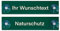 Hinweis Schild Saugnapfschild Landwirtschaft, Forstbetrieb, Jagdbetrieb, Hundeführer, Forstwirtschaft Grün 200x50 mm (Naturschutz)