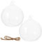 FUNOMOCYA 2pièces Vase Verre Suspendu De Globes Verre Transparent Pour Plantes Aériennes Décoration Et Élégante Pour Intérieur Et Extérieur