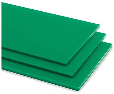 Placa de acrílico de 3 mm, varios tamaños y colores, negro, blanco, rojo, verde, azul, naranja (A3 (400 mm x 300 mm), verde)