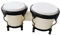 Folpus Afrikanische Trommel, Musikinstrumente, Bongo-Trommel-Set für Geburtstagsgeschenke, Kinder, Weiß