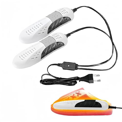 Secador de Zapatos,Secador Zapatos,Calentador de Pies Eléctrico,Secador de Zapatos Eléctrico,Secador de Calzado Portátiles,Secador de Pies,Secador de Botas Eléctrico,para Zapatos,Calcetines,Blanco