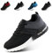 Hitmars Scarpe Ginnastica Uomo Scarpe Running da Corsa Donna Scarpe Sportive Sneaker da Ginnastica Tennis Leggere Outdoor Fitness Trekking Grigio EU 42