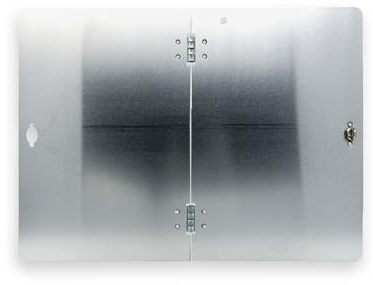 BICMA Blanko Aluminium Tafel für ADR und A-Schilder - Rohling - 400 x 300 mm (vertikal klappbar)