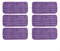 ZYNCUE Lingettes Réutilisable pour Swiffer Wet Jet Lot de 6, lingette pour swiffer pour wetjet microfibre pour Nettoyer et frotter Les sols secs ou humides, 30 x 14 cm