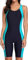 Attraco Damen Badeanzug Bauchweg Push Up Bademode Sport Swimsuit Einteilige Schwimmanzug Hohe Taille Monokinis Blau L