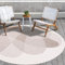 payé In- & Outdoor-Teppich - Beige Creme - 160x160cm Rund - Wendeteppich - Abstraktes Muster - Wetterbeständig für Balkon Terrasse - Indoor Teppiche Wohnzimmer Küche