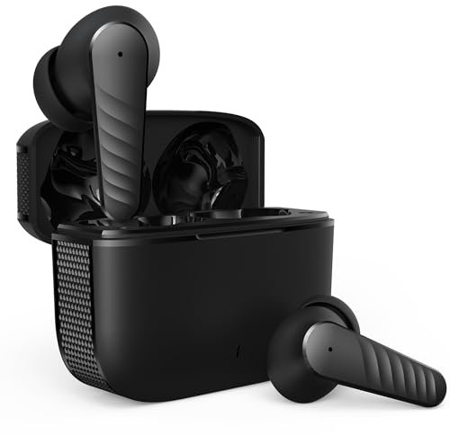 PIXFAB Wireless Earbuds For Motorola E13, Bluetooth 5.3 Headphones in Ear with HiFi Stereo Deep Bass, 4 ENC Noise Cancelling Mic Wireless Earphones 30H Playtime, IPX5 Waterproof, USB-C - Black