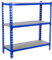 PROREGAL Schwerlastregal Baby MULI | HxBxT 90x80x40cm | 3 Fachböden | Fachlast 150kg | Blau | Lagerregal Kellerregal Werkstattregal