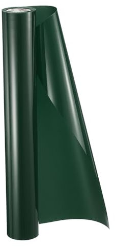sourcing map HTV Heat Transfer Vinyl 11.8 x 5ft Roll PU Dark Green Iron on Vinyl for All Cutter Machine, Easy to Cut & Weed