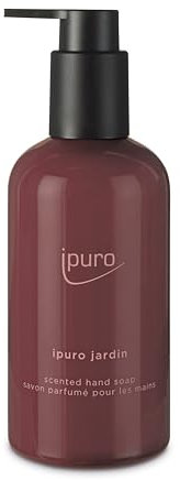 ipuro Classic JARDIN Handseife 250ml - Flüssigseife vegan, mit exotischen Blüten und Früchten - Blumig-frischer Duft - Dermatologisch getestet - Seifenspender Pink - flüssige sanfte Handseife