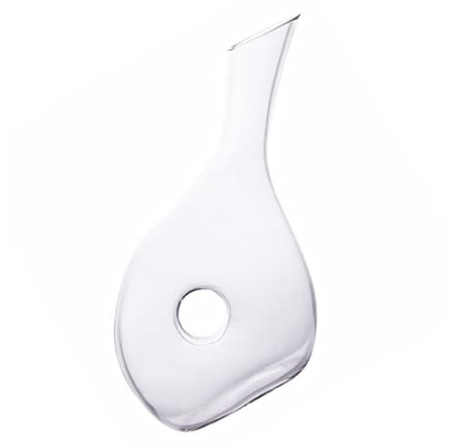MAGICLULU Elegant Glass Decanter Wine Aerating Carafe Red Wine Accessory Home Bar Simple Design